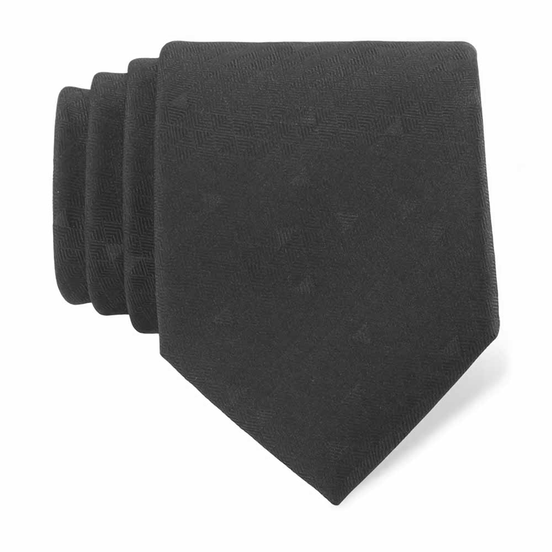 Kravata CROATA Klasični   Crna  Svila 100%  