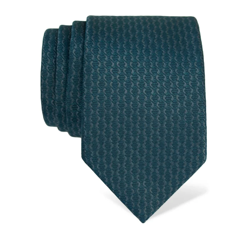 Kravata CROATA Klasični  Sitni uzorak Svijetlo plava  Svila 100%  