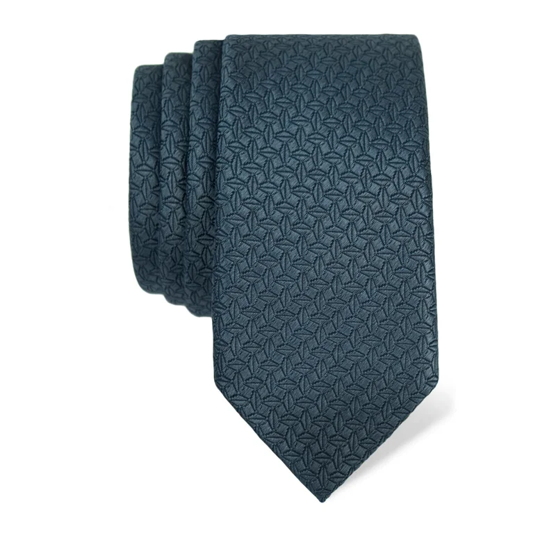 Kravata CROATA Klasični  Sitni uzorak Plava  Svila 100%  