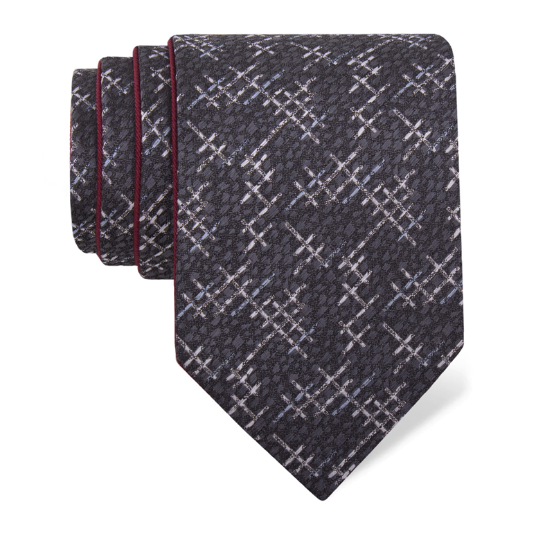 Kravata CROATA Klasični S dva lica Razno Siva  Svila 100%  