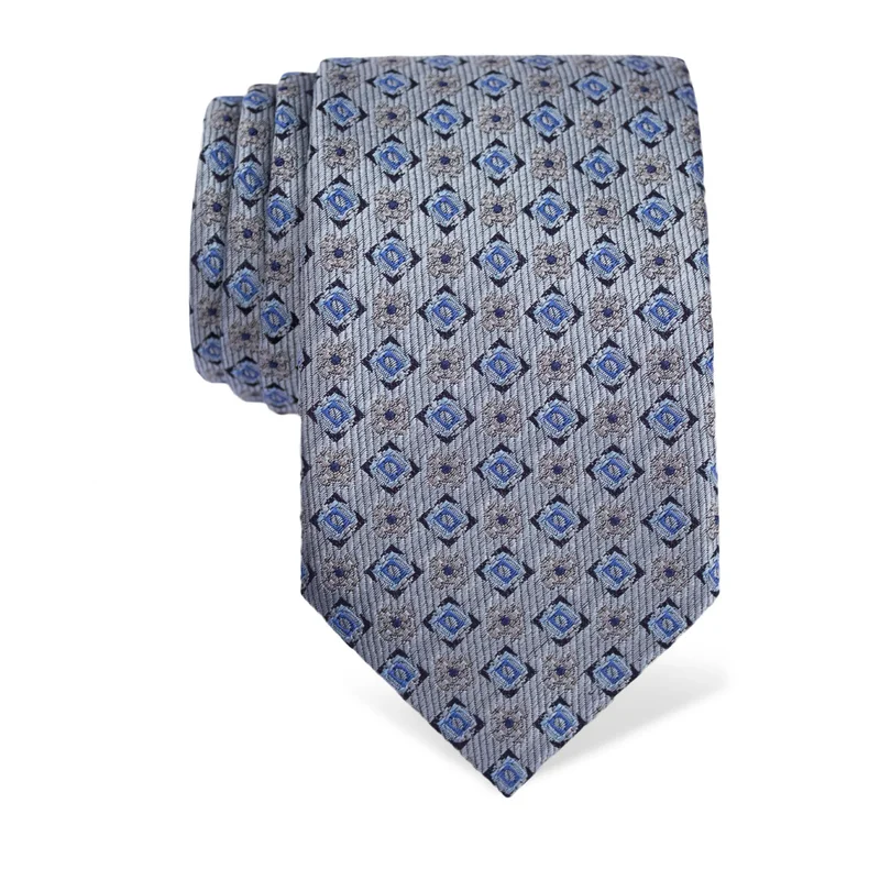 Kravata CROATA Brijuni Klasični  Razno Svijetlo plava  Svila 100%  