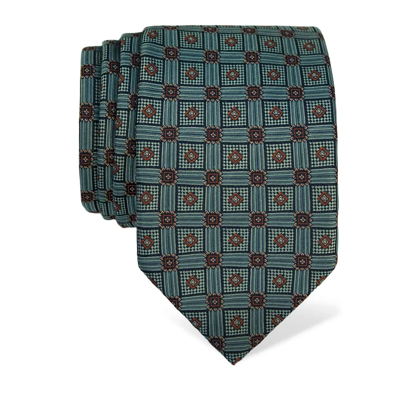 Kravata CROATA Klasični Velika Razno Plava  Svila 100%  