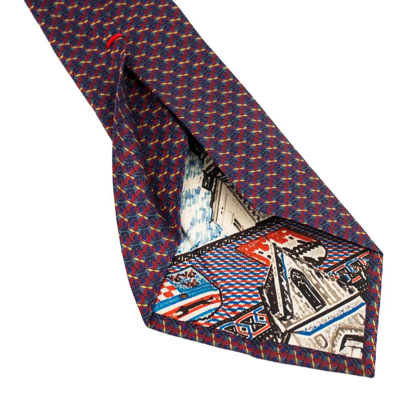 Kravata CROATA Dubrovnik Klasični Limitirana serija Razno Plava  Svila 100%  