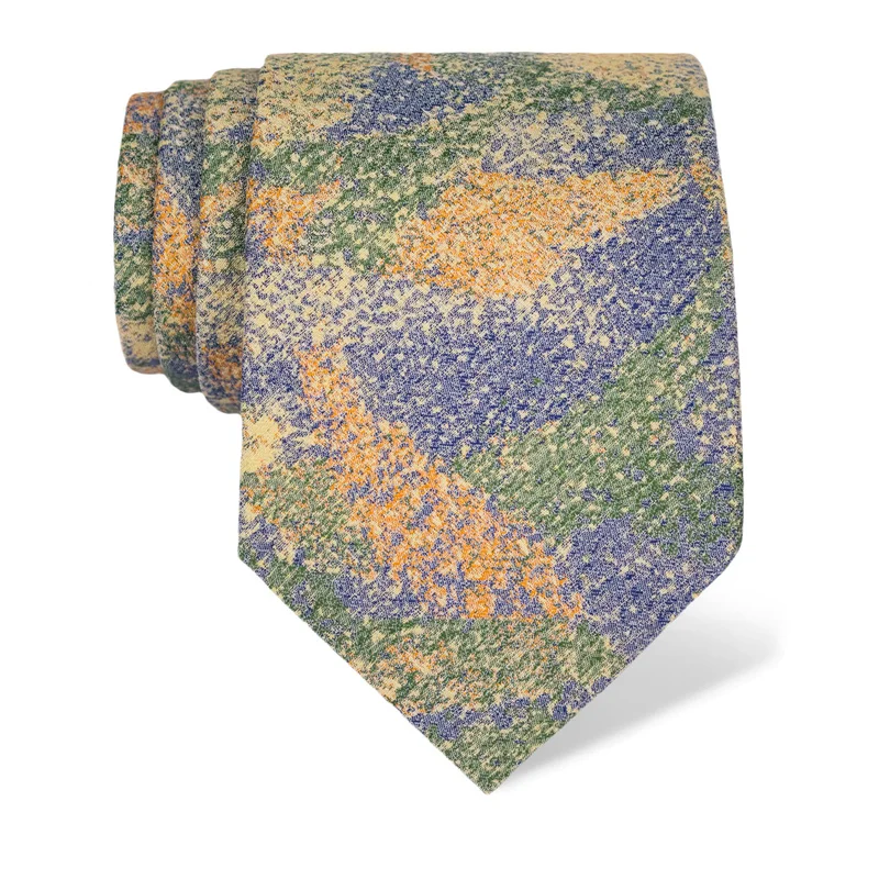 Kravata CROATA Art Dubrovnik Tematski   Bež  Svila 100%  