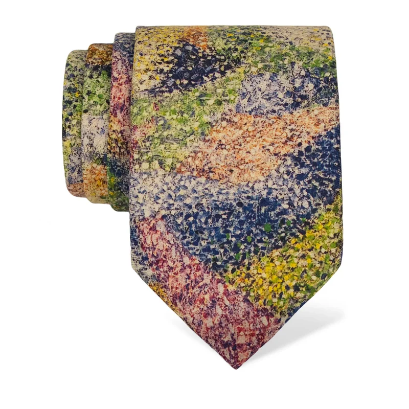 Kravata CROATA Art Tematski   Bež  Svila 100%  