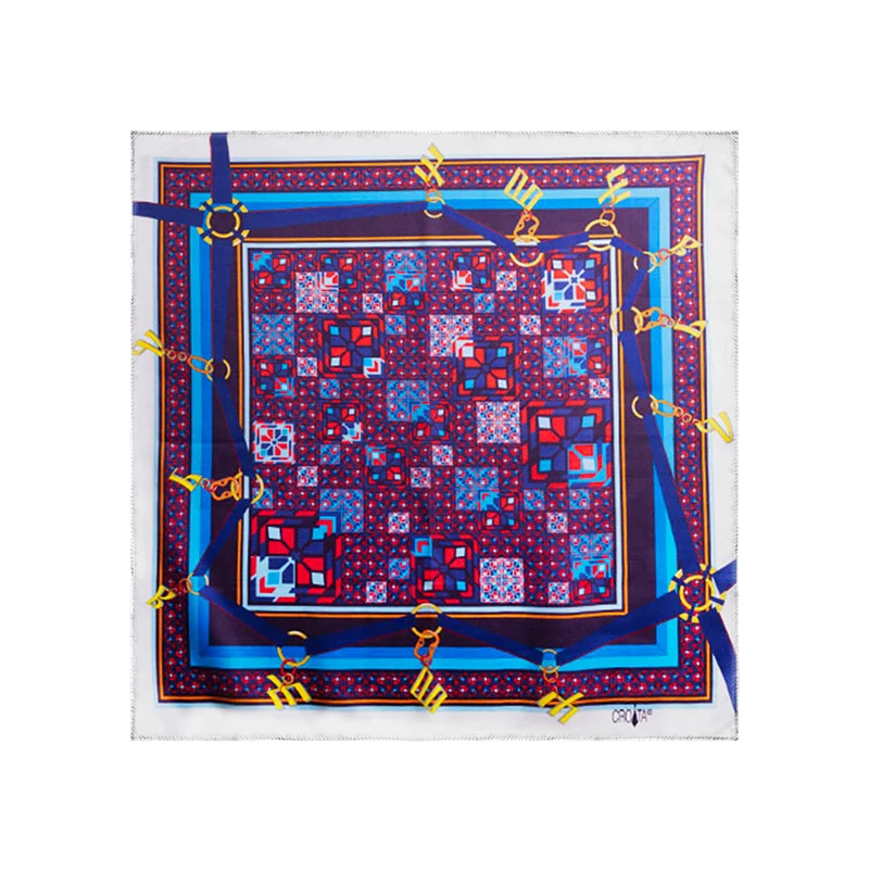 Rubac CROATA Tematski  Glagoljica Prljavo bijela  Svila 100%  