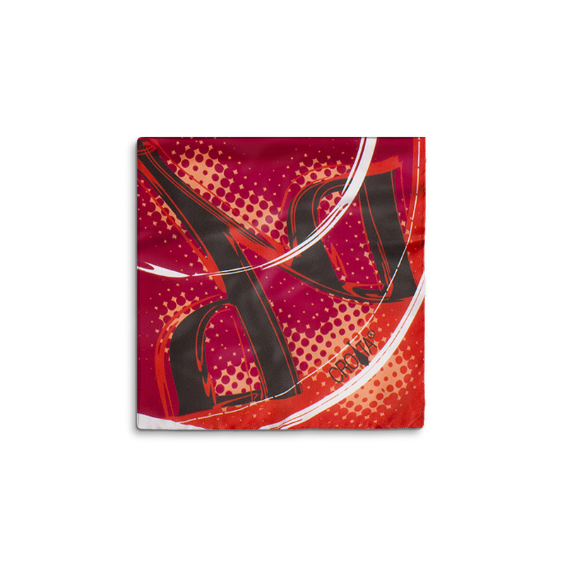 Mali rubac CROATA Tematski  Glagoljica Crvena  Svila 100%  