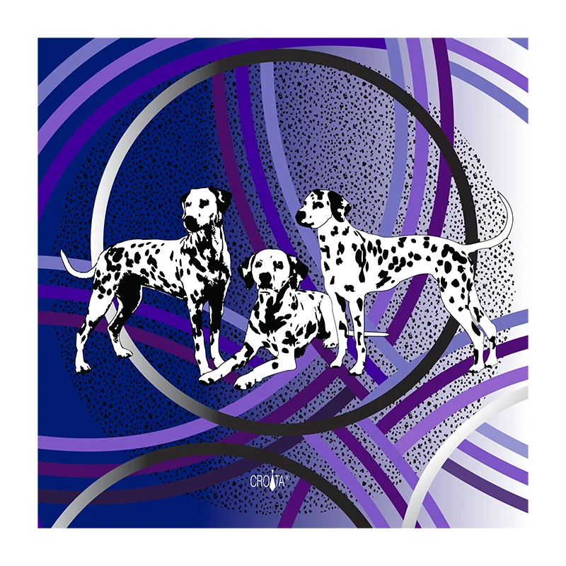 Rubac CROATA Brijuni Tematski Limitirana serija Narodni vez Maslinasta  Svila 100%  