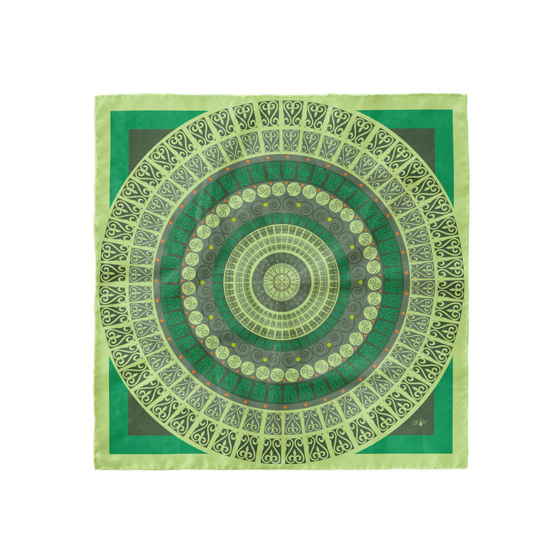 Rubac CROATA Brijuni Tematski Limitirana serija Secesija Zelena  Svila 100%  