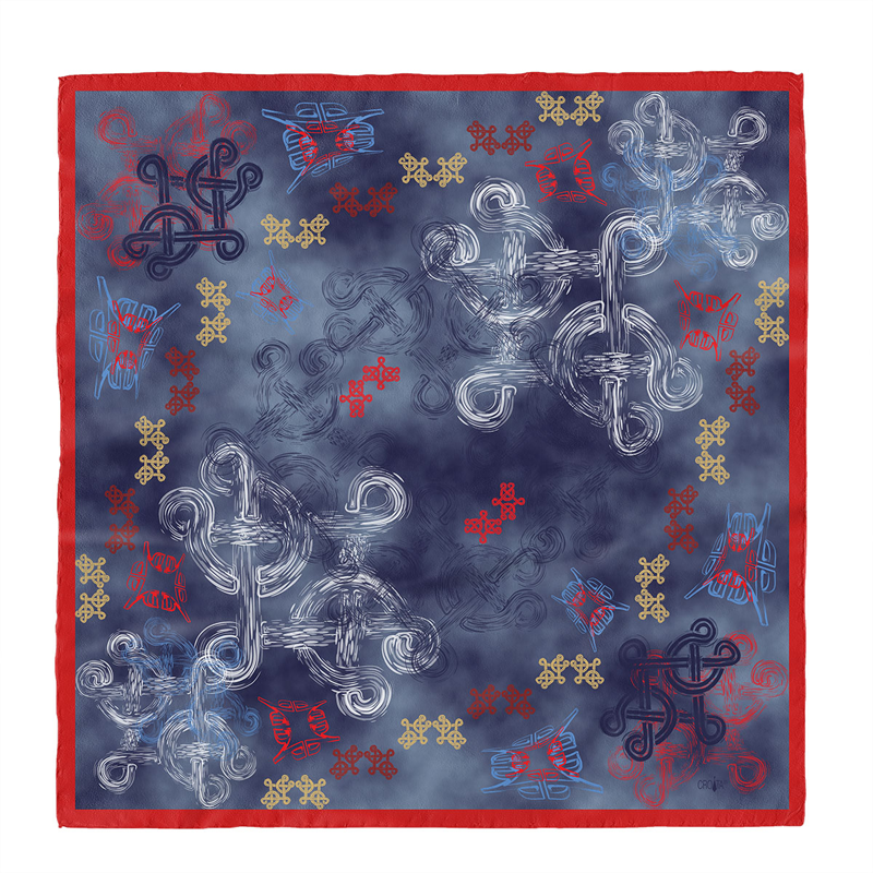 Rubac CROATA Brijuni Tematski Limitirana serija Pleter   Svila 100%  