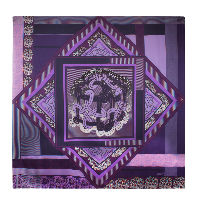 Rubac CROATA Brijuni Tematski Limitirana serija Pleter Ljubičasta  Svila 100%  