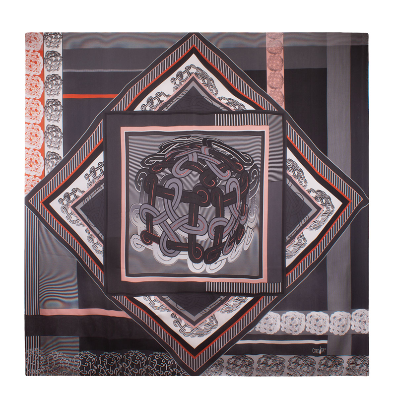 Rubac CROATA Brijuni Tematski Limitirana serija Pleter Antracit  Svila 100%  