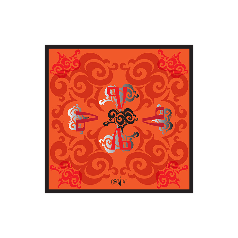 Rubac CROATA Brijuni Tematski  Glagoljica Crvena  Svila 100%