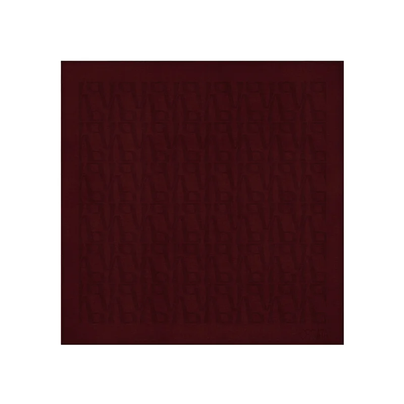 Rubac CROATA Brijuni Tematski  Glagoljica Bordo  Svila 100%  