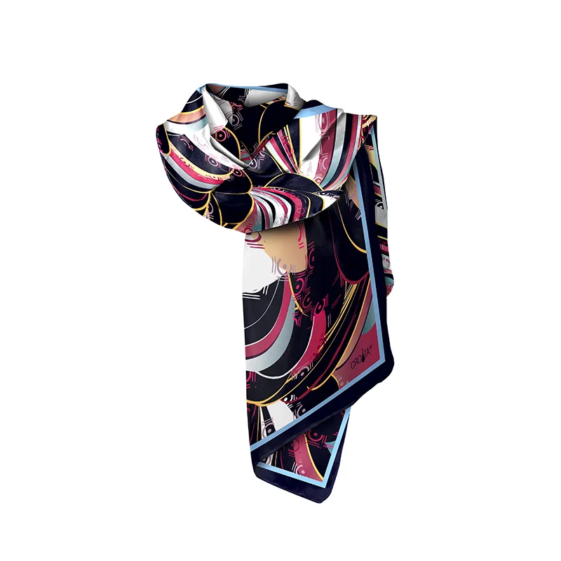 Šal CROATA Klasični  Razno Plava  Svila 100%  