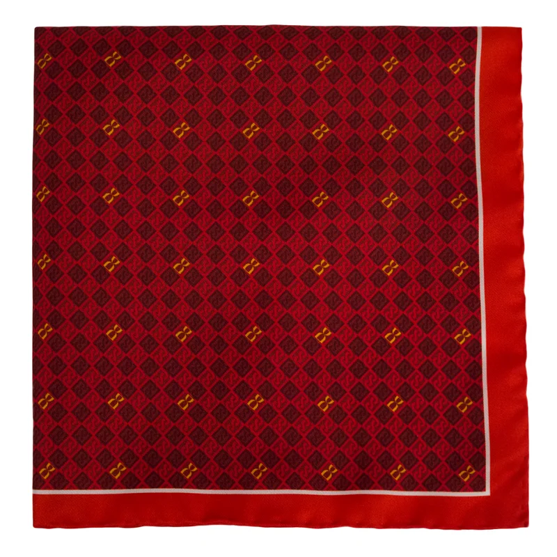 Rupčić CROATA CROATA Tematski  Pleter i glagoljica Bordo  Svila 100%  