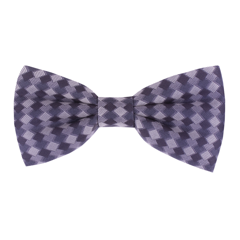 Leptir kravata CROATA Tematski Vezana leptir kravata Kvadrati Crna  Svila 100%  