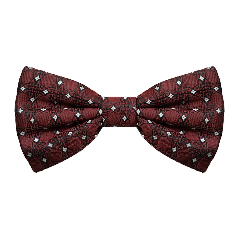 Leptir kravata CROATA Tematski Vezana leptir kravata Pleter Bordo  Svila 100%  