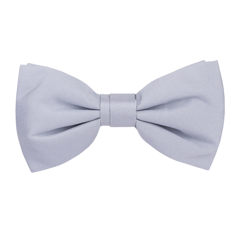 Leptir kravata CROATA Klasični  Pruge (regimental) Srebrna  Svila 100%  