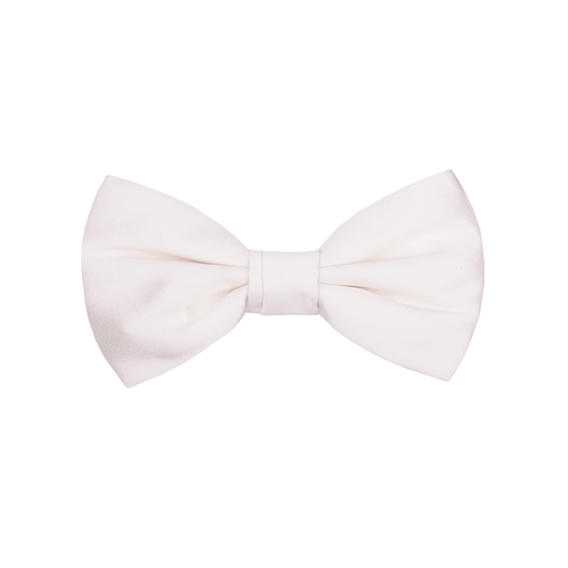 Leptir kravata dječja CROATA Klasični  Jednobojni Krem  Svila 100%  