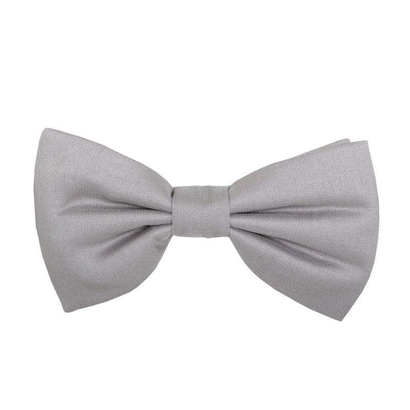 Leptir kravata CROATA Klasični Klasična Jednobojni Svijetlo siva  Svila 100%  