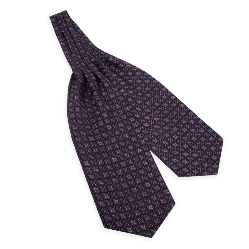 Vratna marama CROATA Tematski Tematska Glagoljica Crna  Svila 100%  