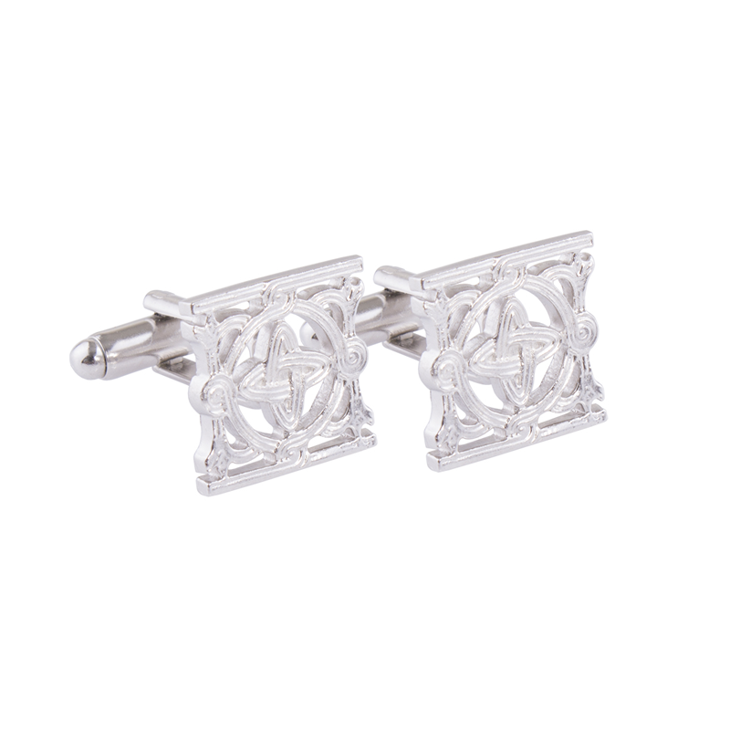 Dugmad za orukvice CROATA Tematski  Pleter Srebrna  Kovina presvučena neplemenitim metalom  