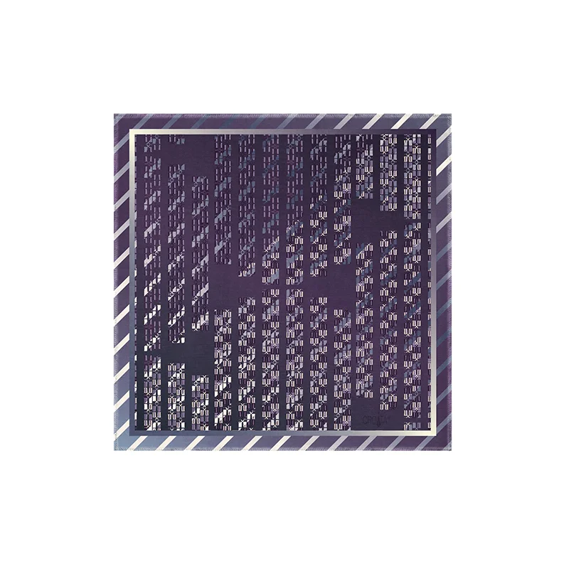 Mali rubac CROATA Tematski  Glagoljica Ljubičasta  Svila 100%  