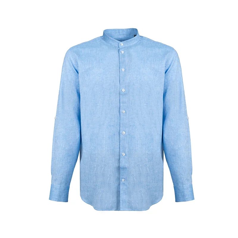 Košulja CROATA Brijuni NG Klasični Uski Linije Plava  Pamuk 100 %  Dugi rukav