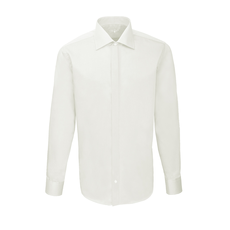 Košulja CROATA Festum Klasični Uski Jednobojni Šampanj  Pamuk 100 %  Dugi rukav